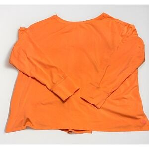 LL BEAN Beyond Soft Tee Pleated Back Long Sleeve Cotton Modal Spandex Women's XL